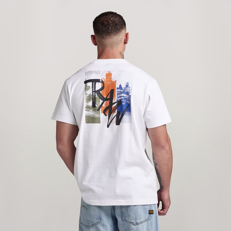 Flight Deck Back Graphic Loose T-Shirt