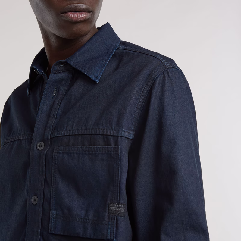 1-Pocket Regular Denim Shirt