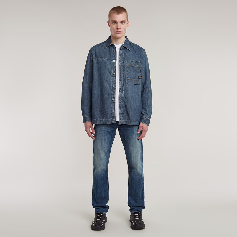 1-Pocket Regular Denim Shirt