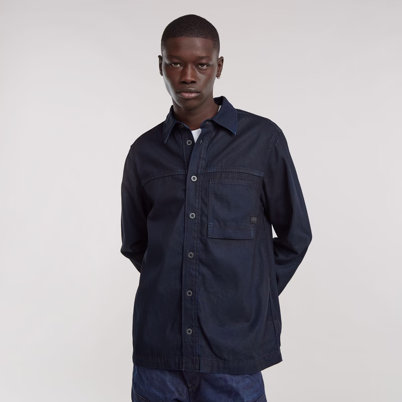1-Pocket Regular Denim Shirt