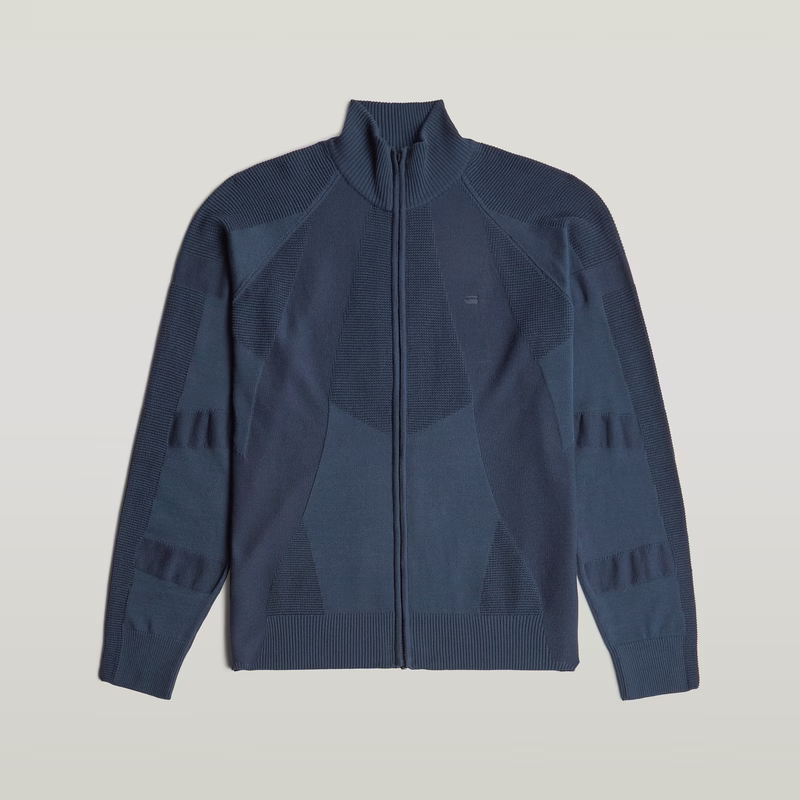 3D Biker Full Zip Knit