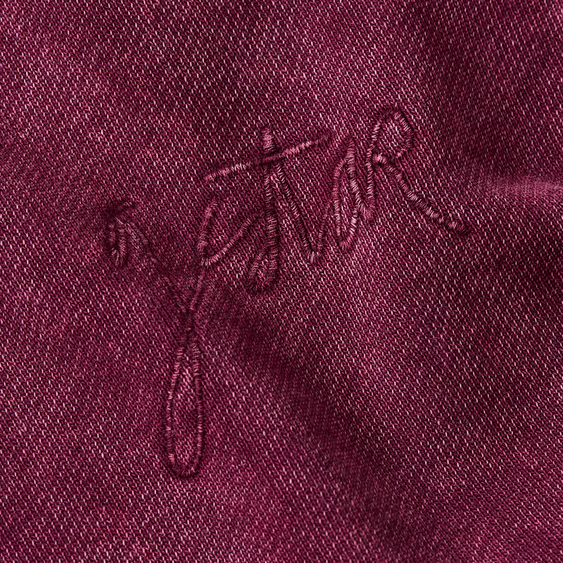 Washed A Line Script Sweater