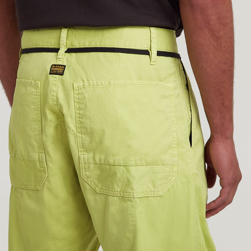 Pleated 3D Denim Pant