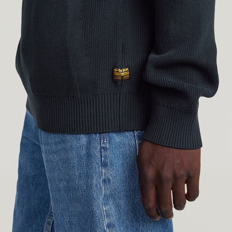 Structure Half Zip Knit