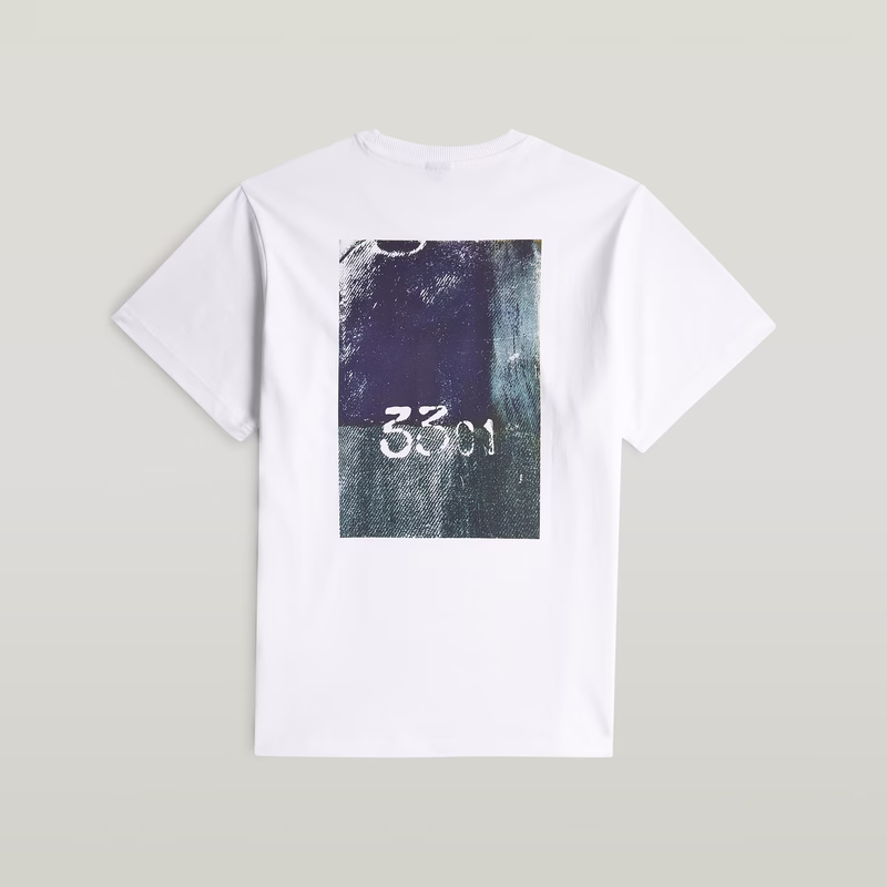 Back Photo Print Loose T-Shirt