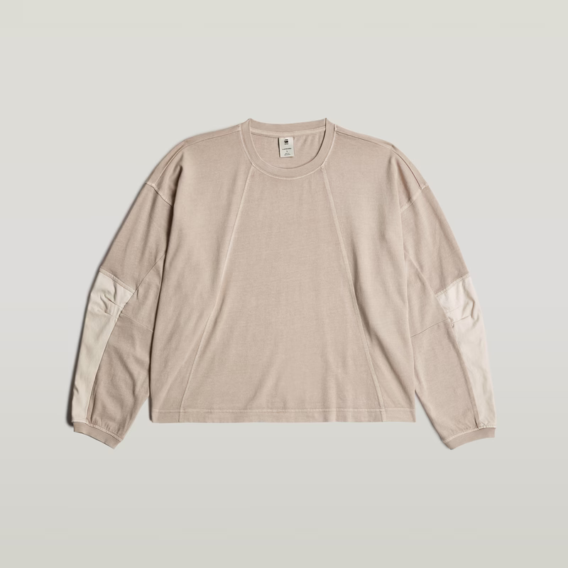Washed 3D Mix Oversized T-Shirt