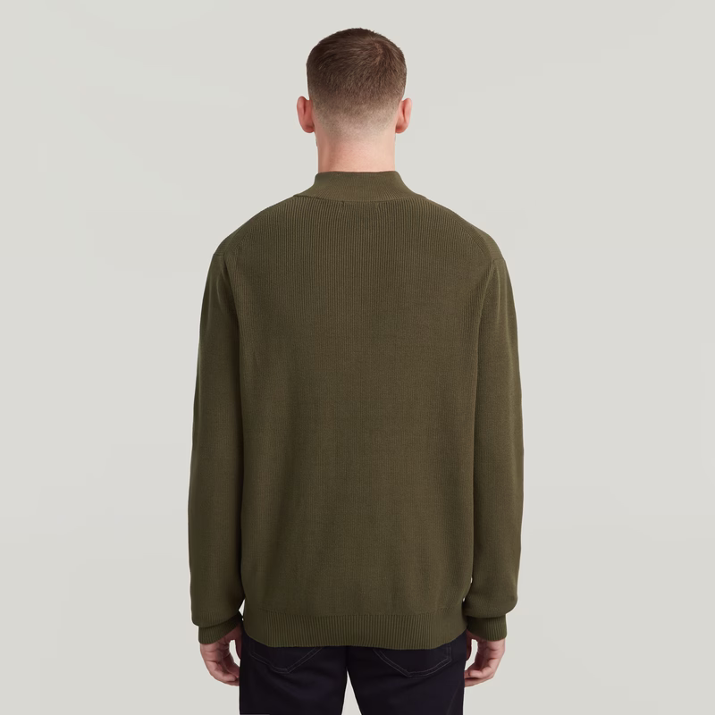Structure Half Zip Knit
