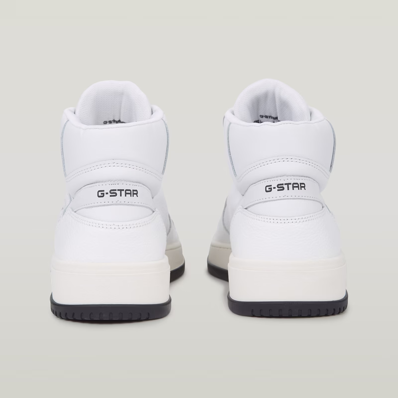 Grid Mid Lea Sneakers