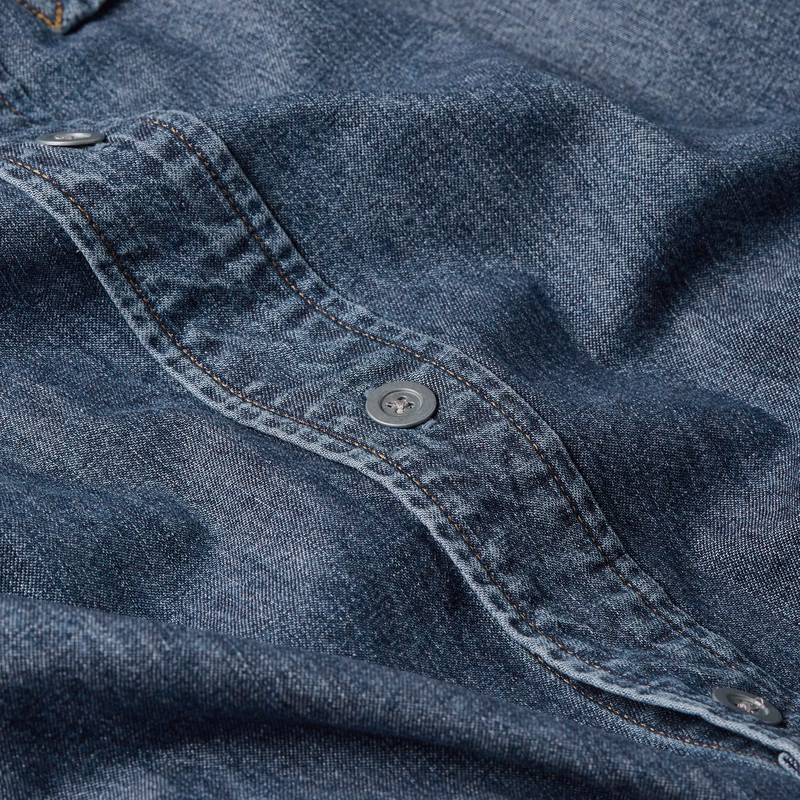 1-Pocket Regular Denim Shirt