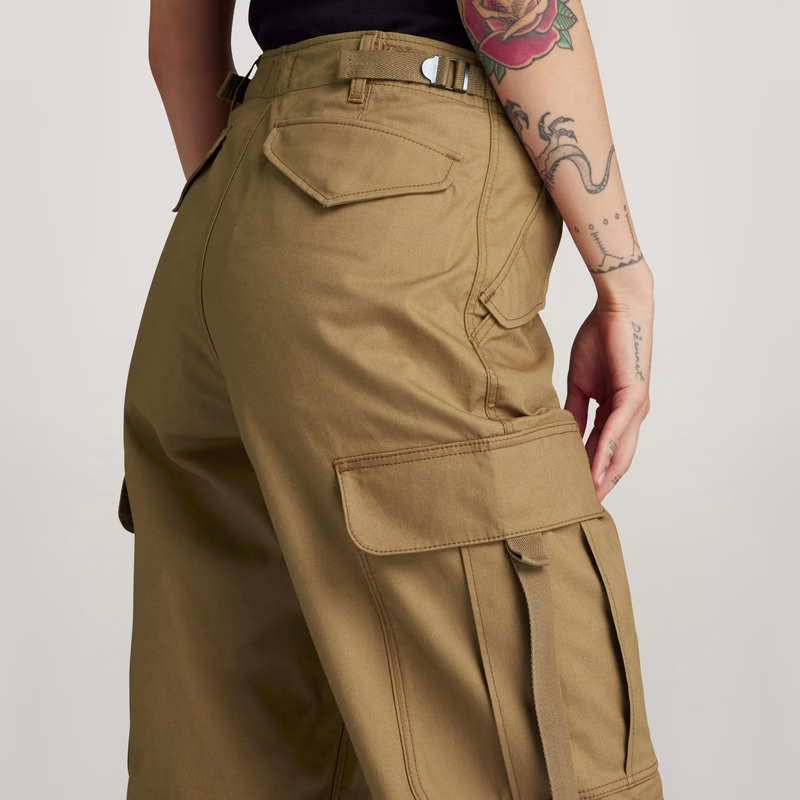 Cargo Cropped Drawcord Pants