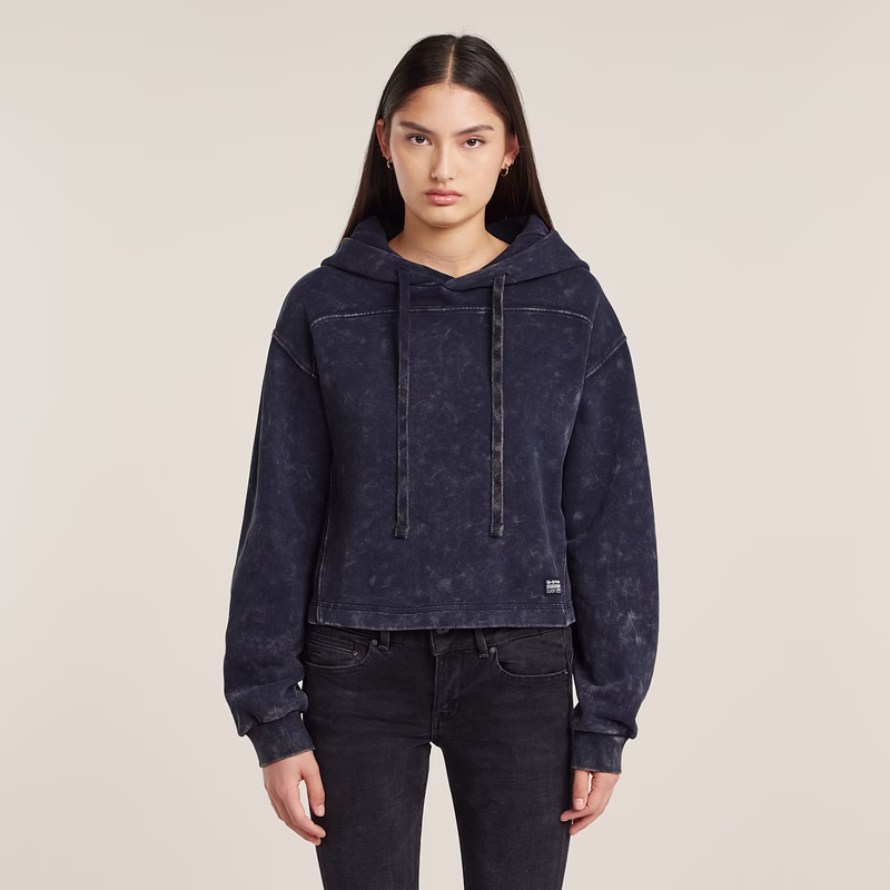 Overdyed Loose Hooded Sweater