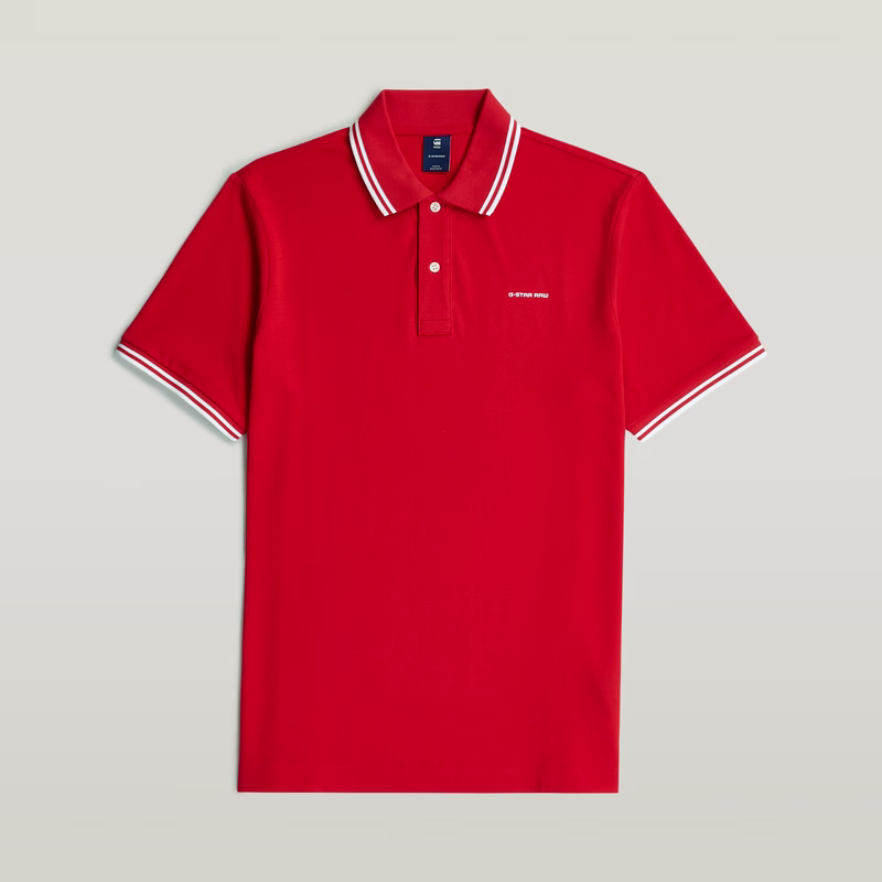 Chest Logo Striped Polo