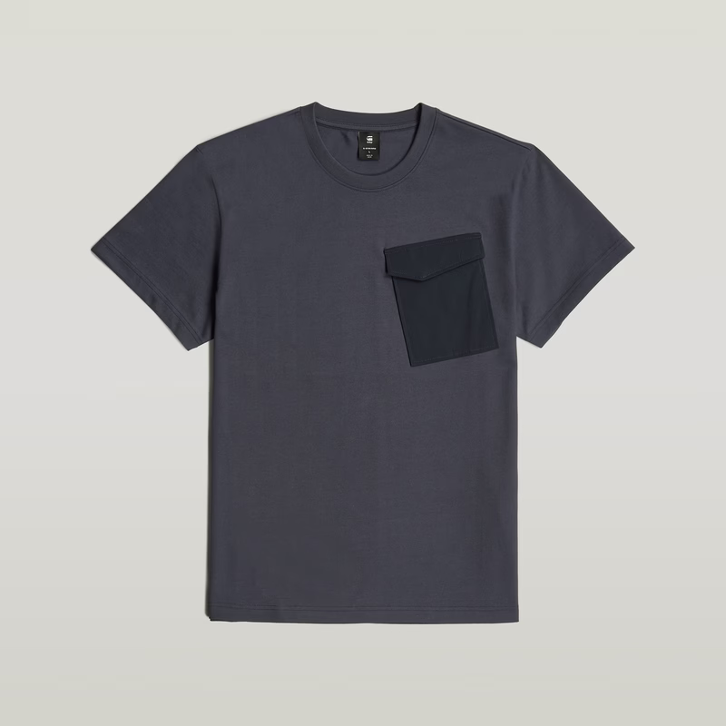Fabric Mix Pocket T-Shirt