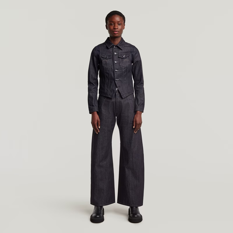 Pitched Hem Slim Jacket