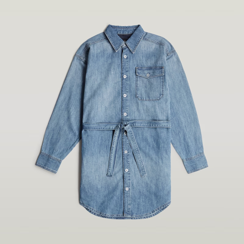 Belted Shirt Dress