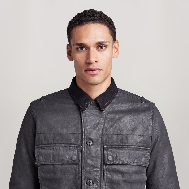 Unisex Utility Flap Pocket Lined Jacket