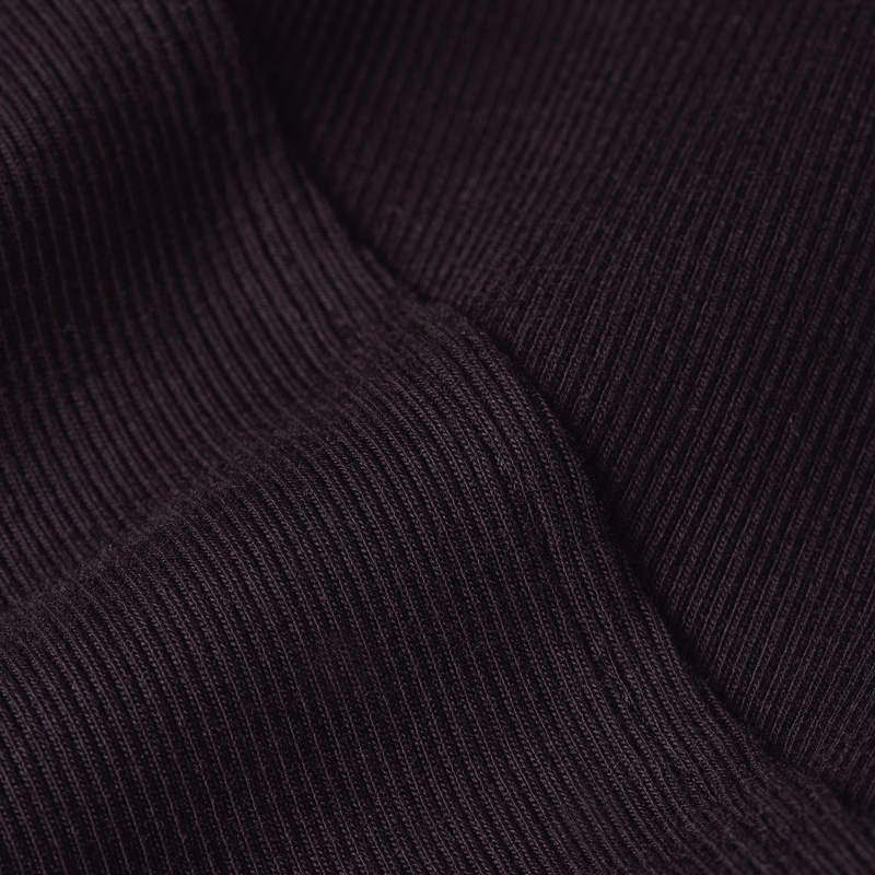 A-Line Slim Rib Mock T-Shirt