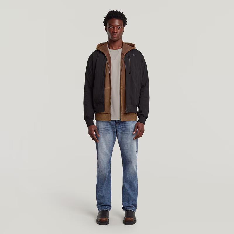 Washed Loose Full Zip Hoodie