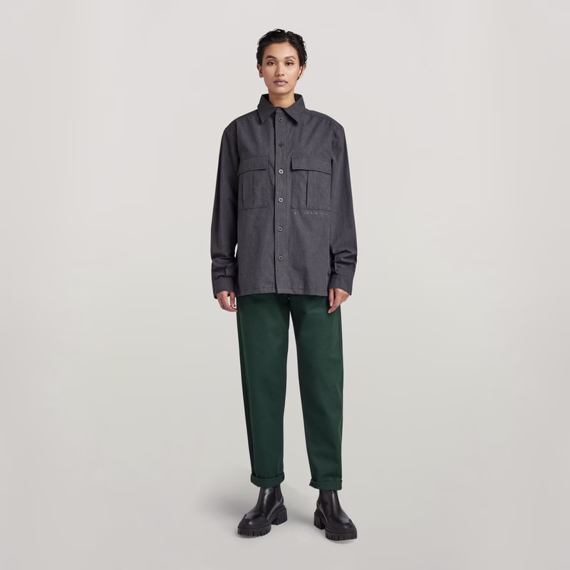 Unisex Utility Relaxed Shirt