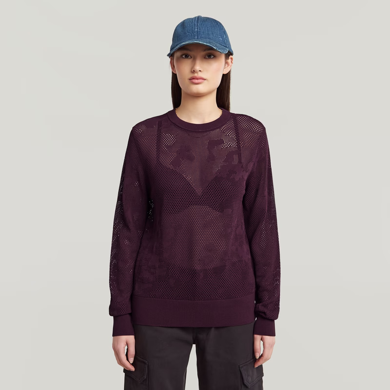 Pointelle Knit Pullover