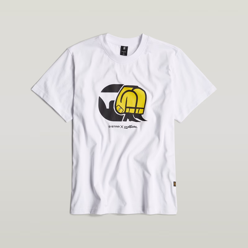 Unisex Jeans Cartoon Loose T-Shirt