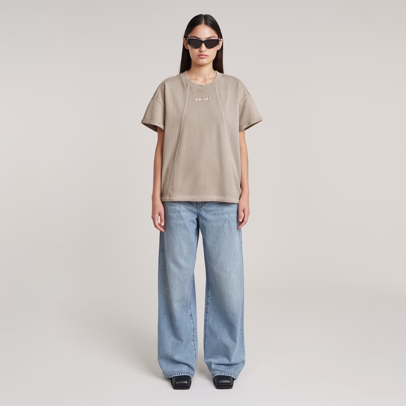 Overdyed Seam Details Sweater