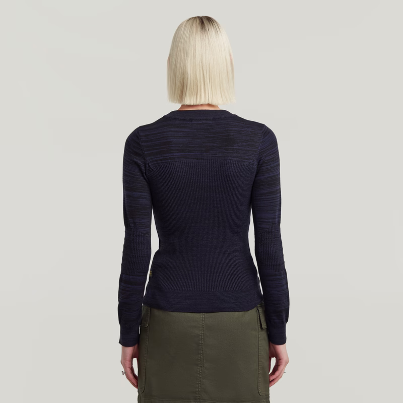 3D Biker Knit Slim Knit