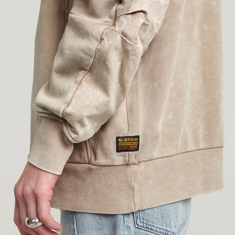 Washed 3D Mix Oversized Sweater
