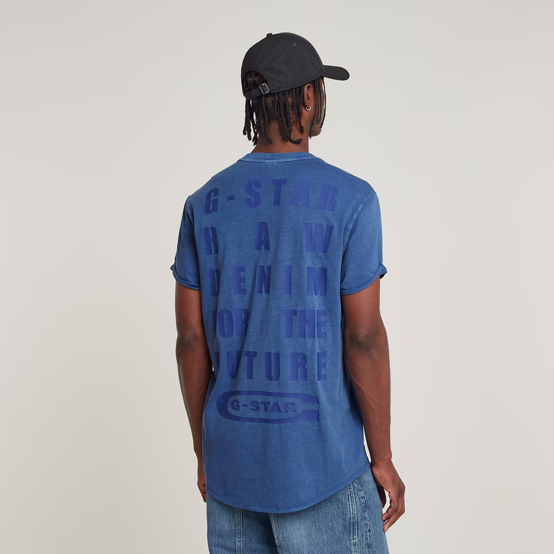 Text Back Graphic Overdyed Lash T-Shirt