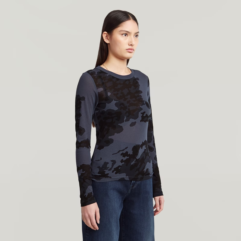 Allover Print Slim T-Shirt