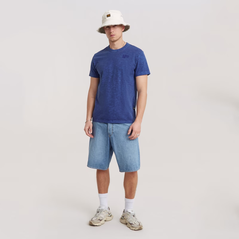 Musa Palm Stencil Pigment Dye T-Shirt