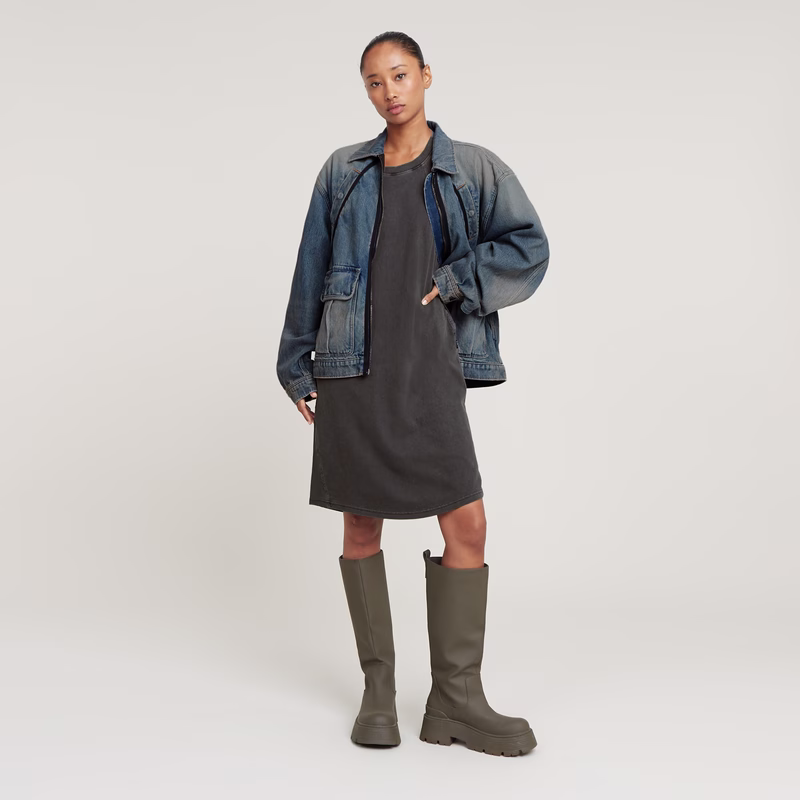 Seam Detail Loose Dress