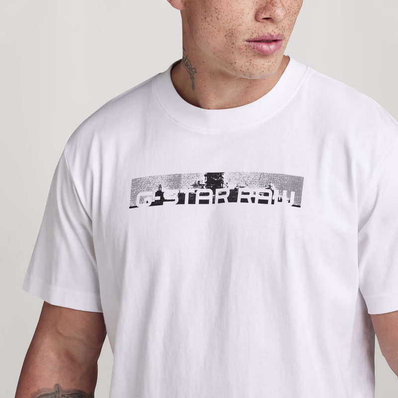 Flight Deck Back Graphic Loose T-Shirt