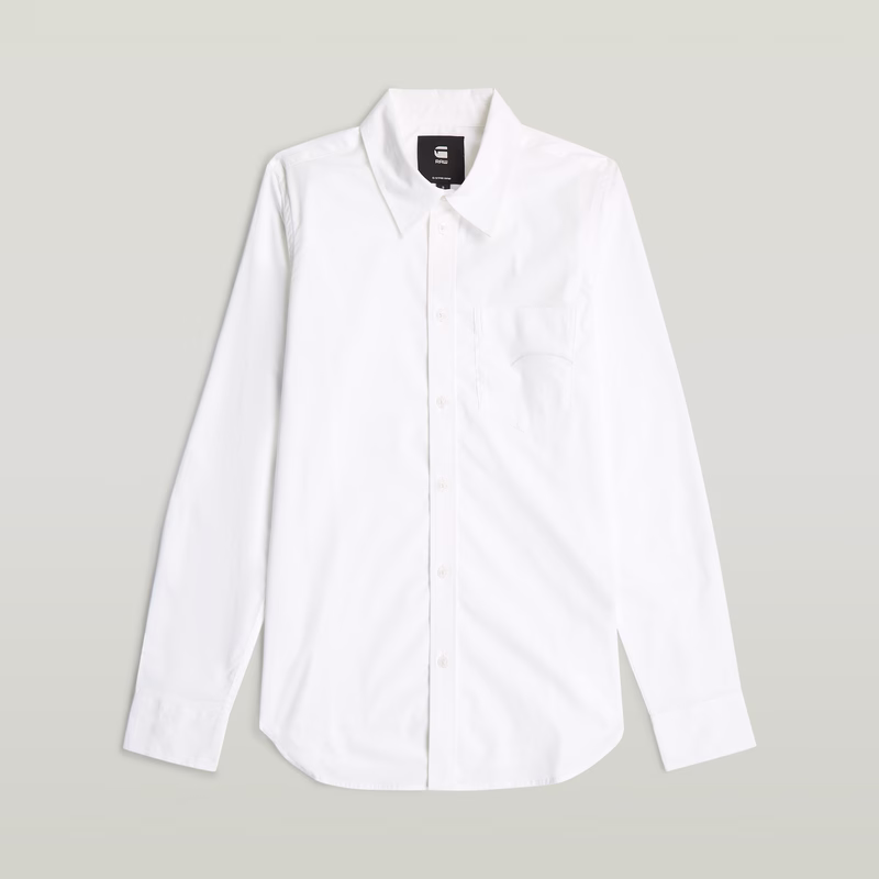 Slim Poplin Long Sleeve Shirt
