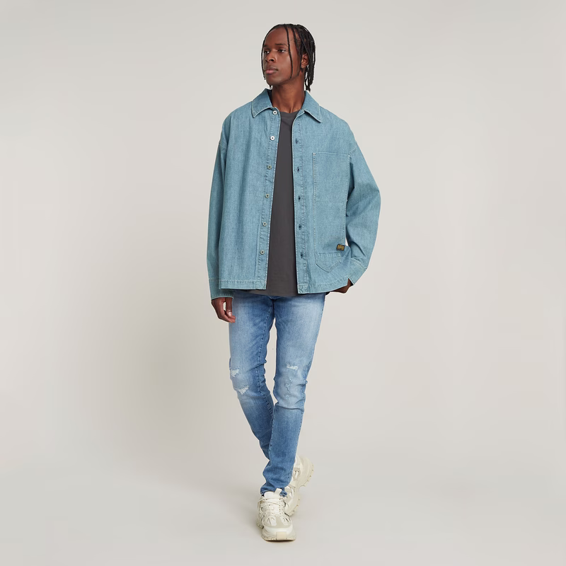 Long Pocket Boxy Fit Shirt