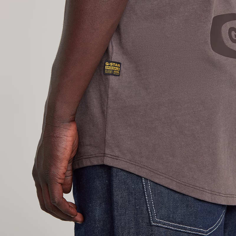 Text Back Graphic Overdyed Lash T-Shirt
