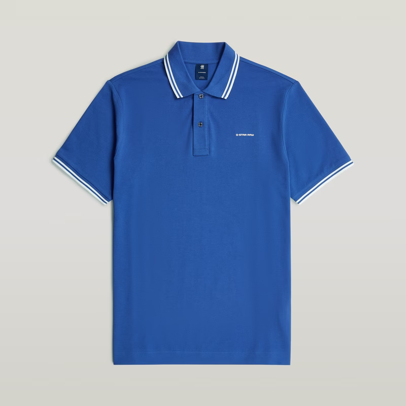 Chest Logo Striped Polo