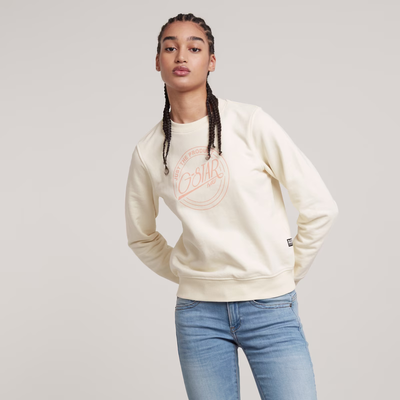 Large Logo Crew Sweater