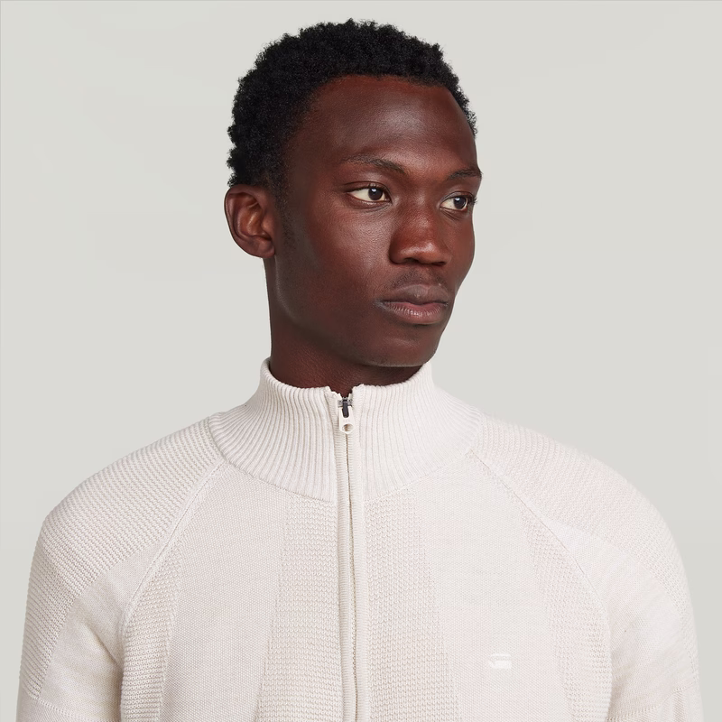 3D Biker Full Zip Knit