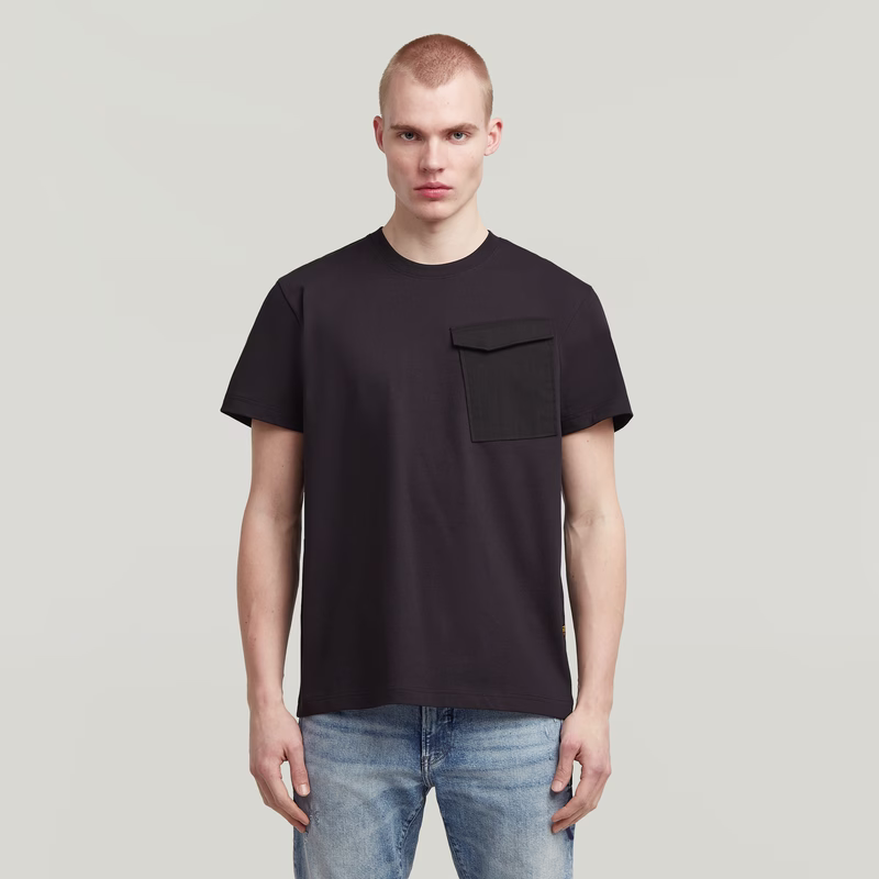 Fabric Mix Pocket T-Shirt