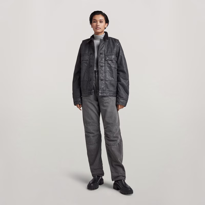 Unisex Utility Flap Pocket Lined Jacket