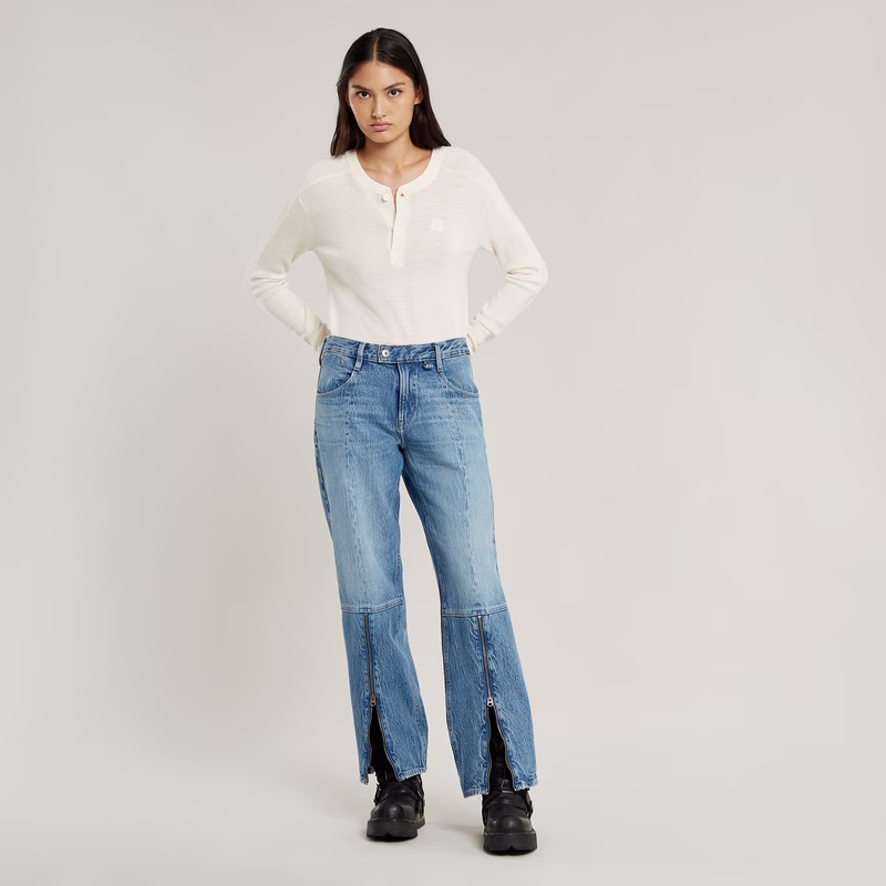 Judee Biker Low Waist Loose Jeans