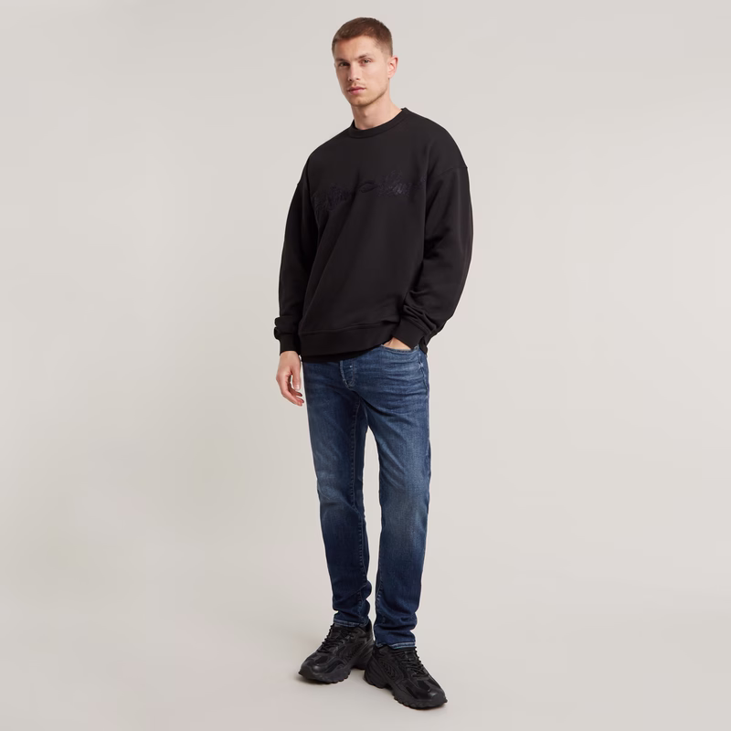 Chenille G-Script Loose Sweater