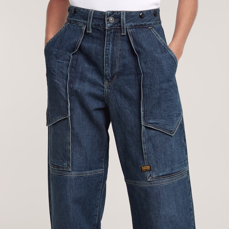 Barrel Utility High Loose Jeans