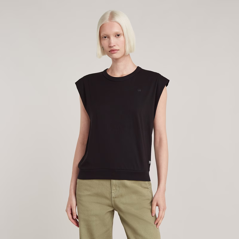 Open Back Loose Sleeveless Top