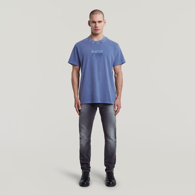 Multi Logo Overdyed Loose T-Shirt