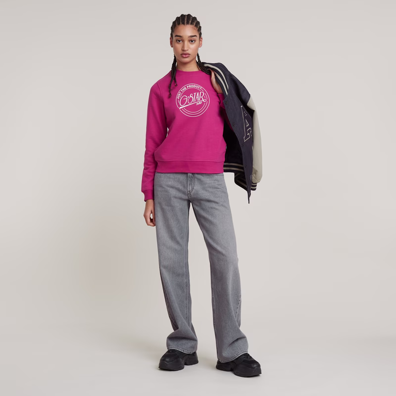 Large Logo Crew Sweater