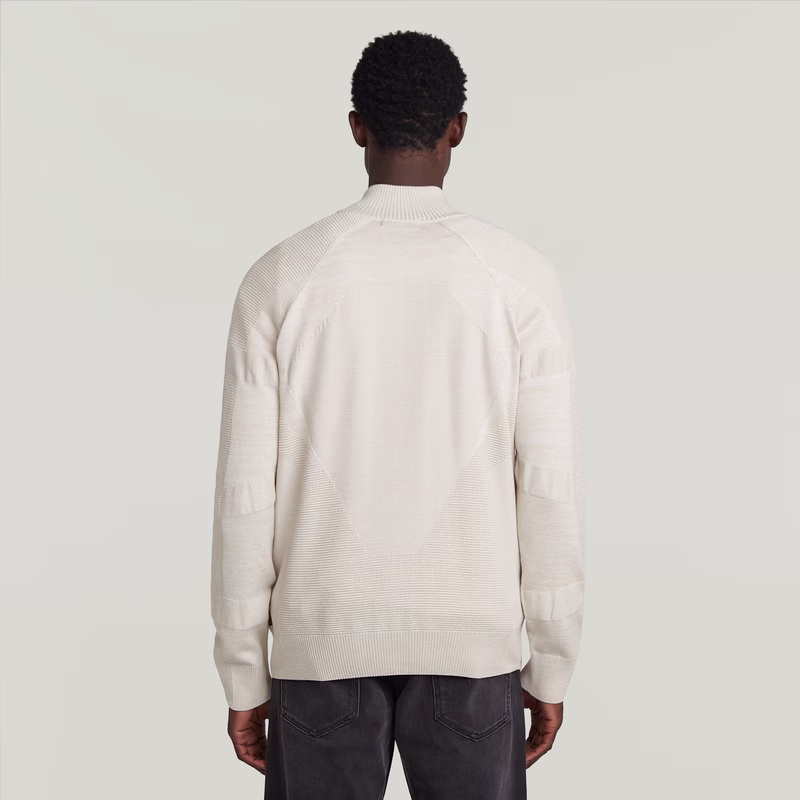 3D Biker Full Zip Knit