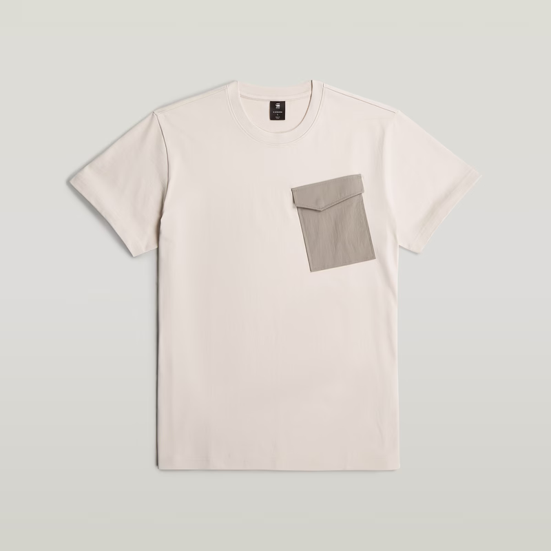 Fabric Mix Pocket T-Shirt