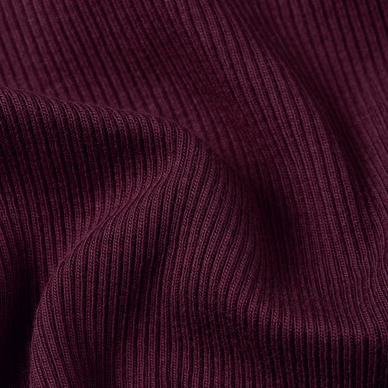A-Line Slim Rib Mock T-Shirt